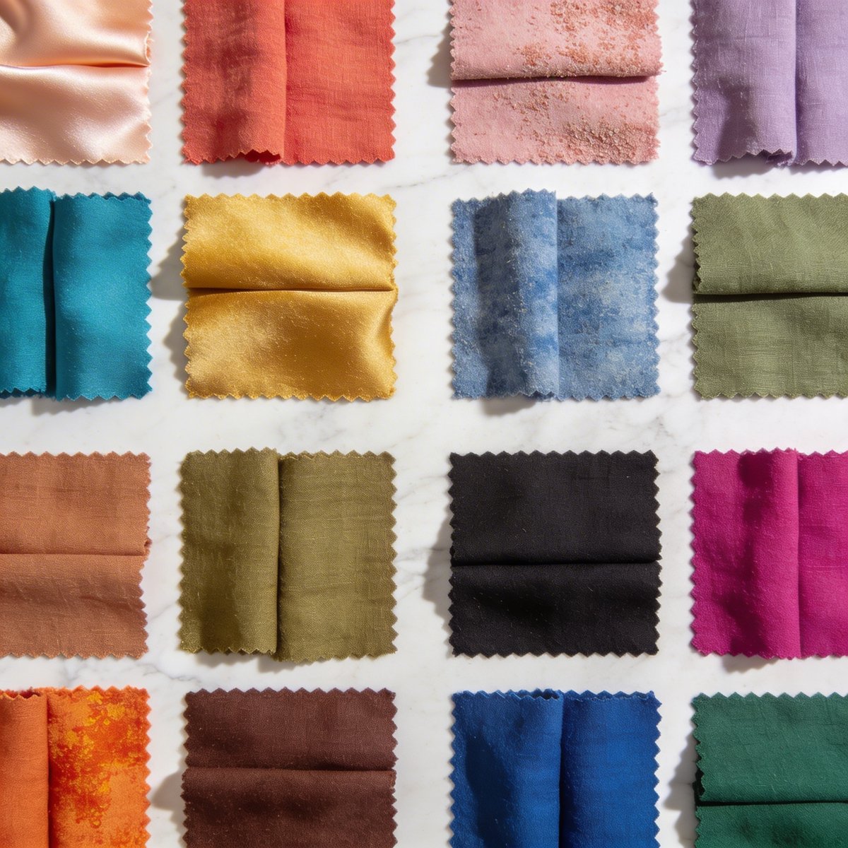 Schema delle 4 stagioni dell'armocromia con palette di colori: Primavera, Estate, Autunno, Inverno