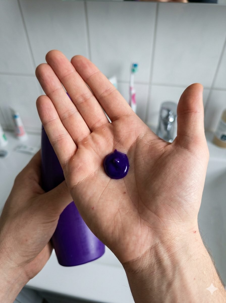 Shampoo neutralizzante viola per capelli biondi e decolorati