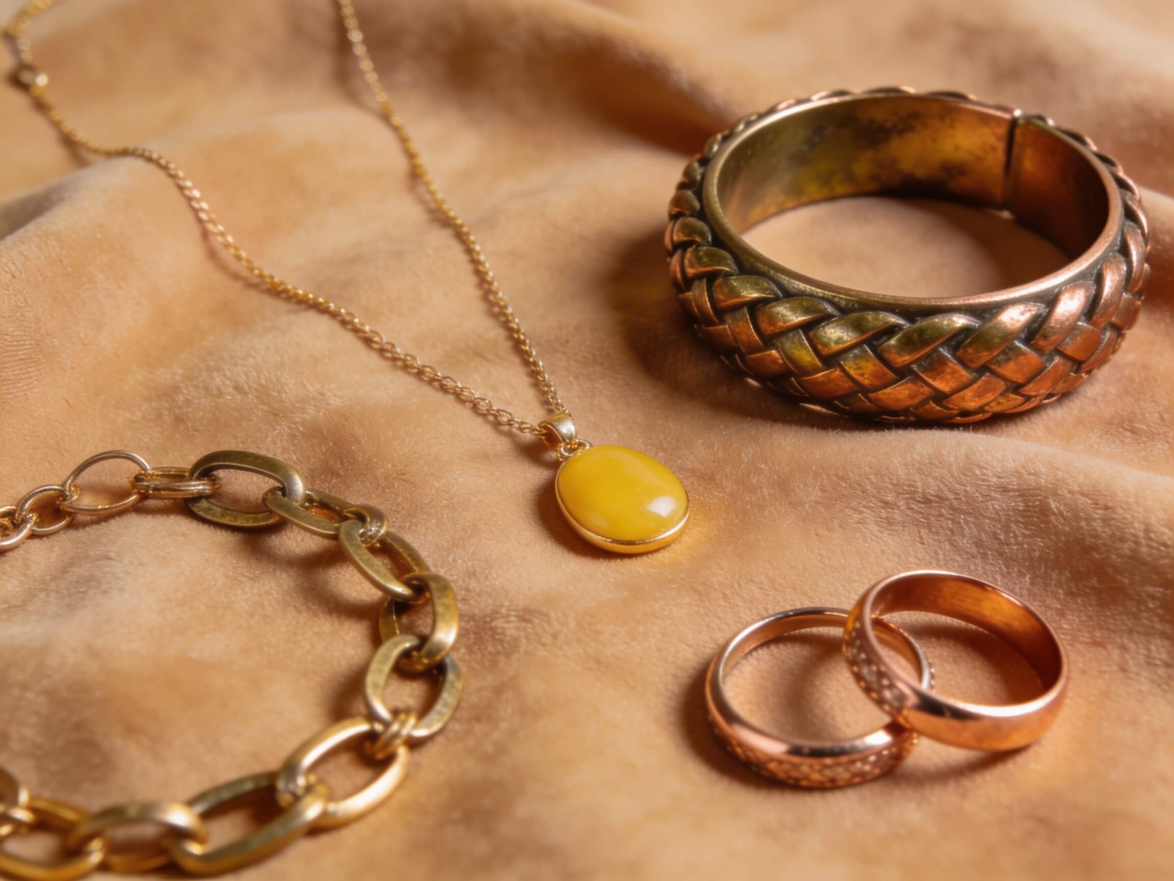 Gioielli e metalli ideali per i tre sottotipi autunno: oro, bronzo e rame